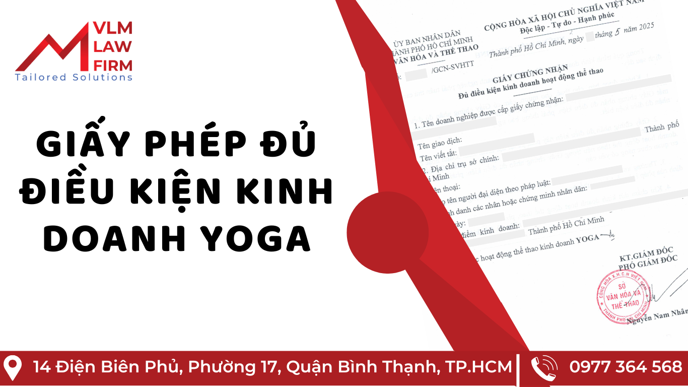 GIẤY PHÉP ĐỦ ĐIỀU KIỆN KINH DOANH YOGA